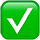 Validate actions icon