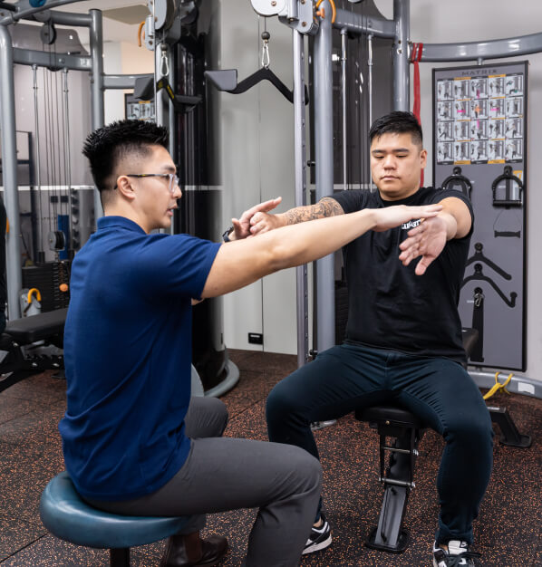 njury management consultant supporting injured worker during workplace rehabilitation