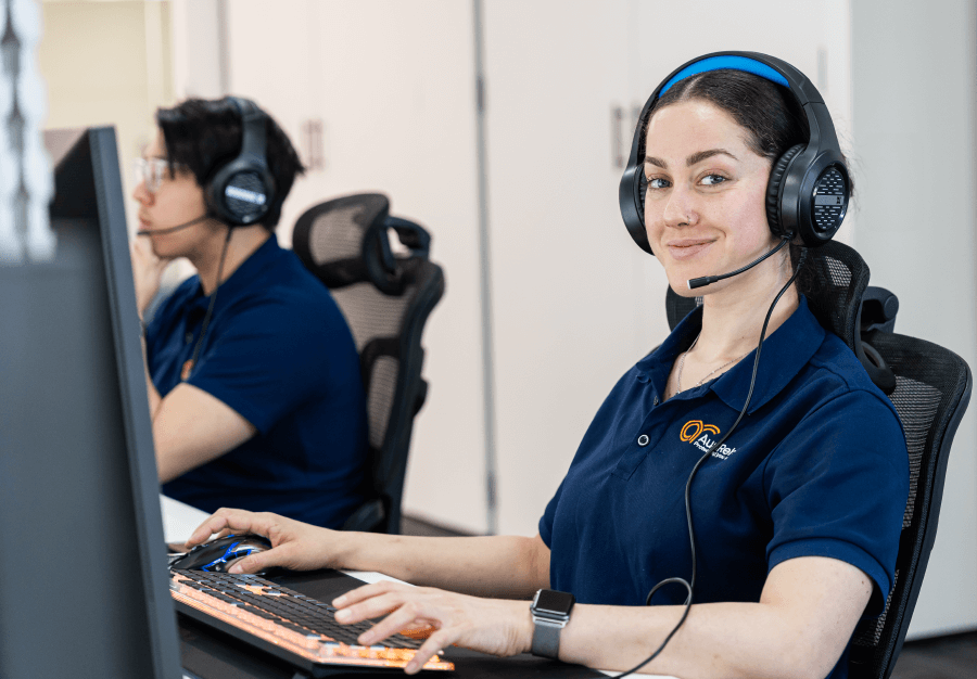 AusRehab support team helping clients book an Initial Needs Assessment in Sydney and NSW for workplace rehabilitation and return-to-work planning.